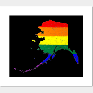 Alaska LGBT Pride Flag Posters and Art